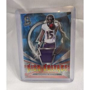 2021 Panini Spectra High Voltage #HV-MB Blue Disco Prizm Marquise Brown 21 Patch